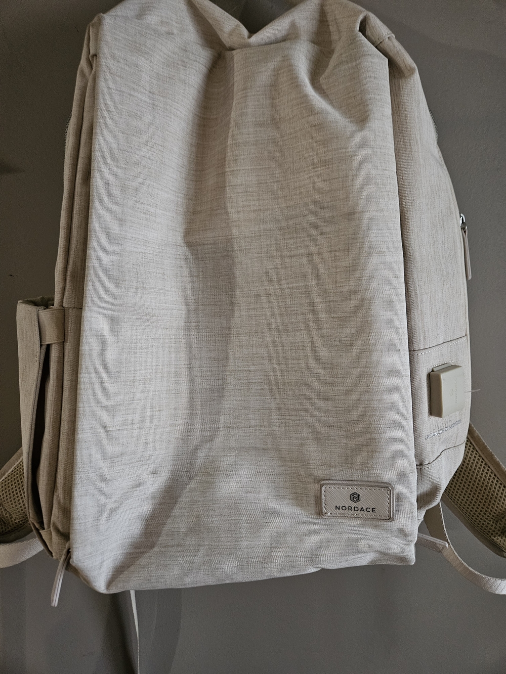 Nordace Urban Backpack in Light Beige — Sleek Everyday Carry